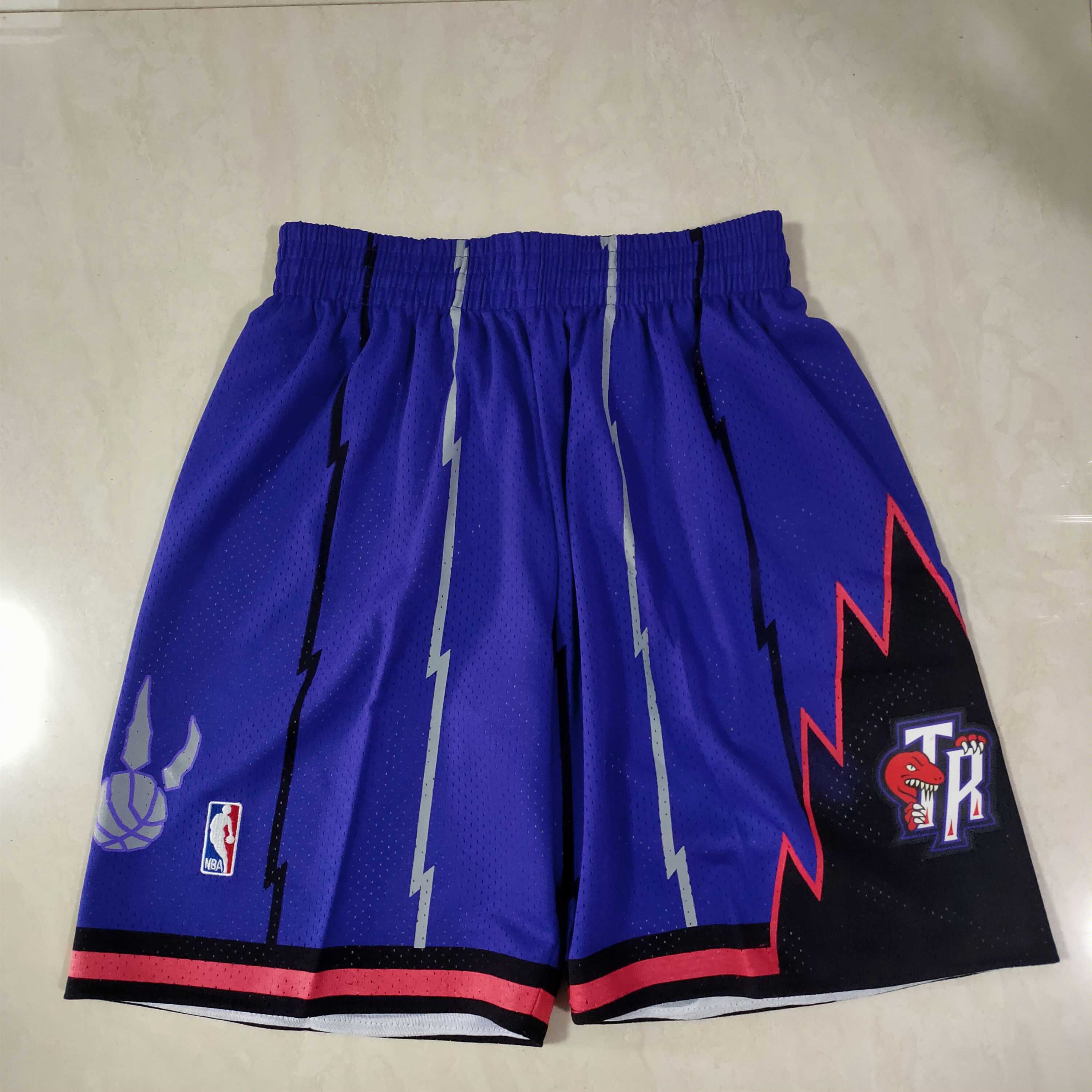 Men NBA Toronto Raptors Purple Shorts 04161